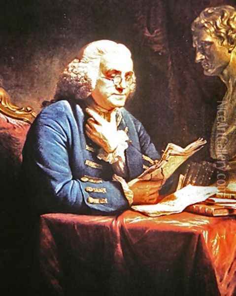 Benjamin Franklin 1766 Oil Painting - David Martin