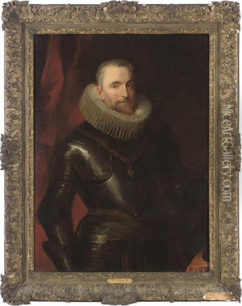 Portrait Of Don Ambrogio Spinola Oil Painting - Sir Anthony Van Dyck