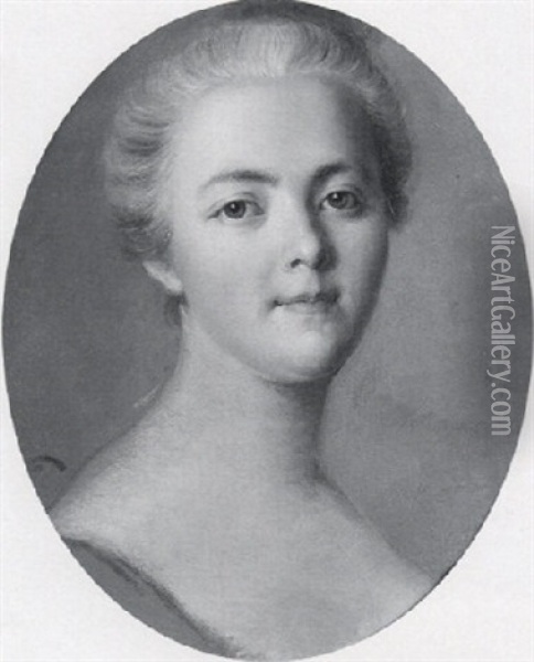 Portrait De (madame Victoire, Fille De Louis Xv?) Oil Painting - Jean Marc Nattier