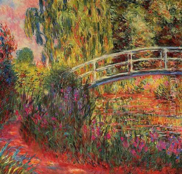 Water-Lily Pond, Water Irises Oil Painting - Claude Oscar Monet