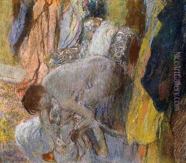 Woman Washing Her Feet Oil Painting - Edgar Degas