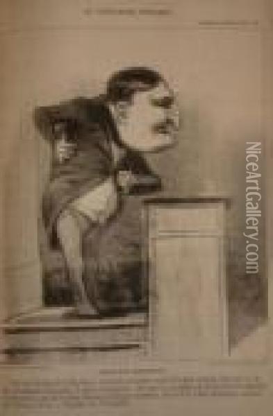 [assemblee Nationale Oil Painting - Honore Daumier