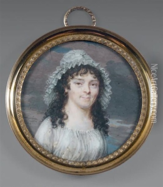 Portrait De Citoyenne Oil Painting - Jacques Delaplace