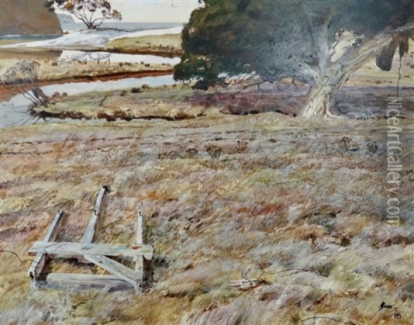 Pohutukawa Harataunga Oil Painting - David Barker