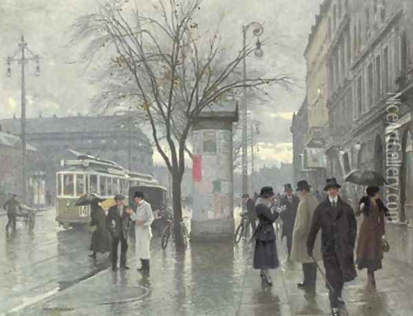 Vesterbrogade 2 Oil Painting - Paul-Gustave Fischer