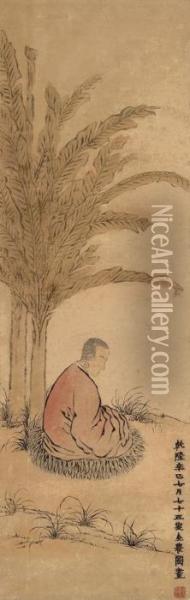 Hanging Scroll Oil Painting - Jin Nong