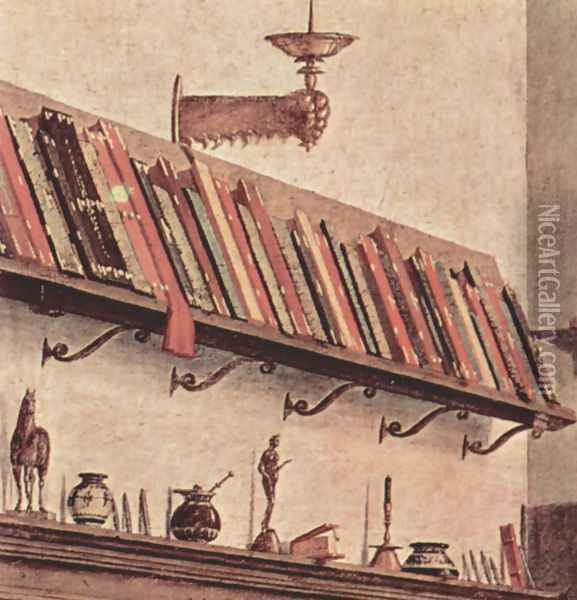 Vision of St Augustin (detail 5) Oil Painting - Vittore Carpaccio