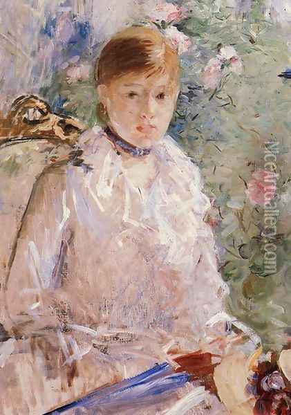 Summer (Young Woman by a Window) 1878 Oil Painting - Berthe Morisot