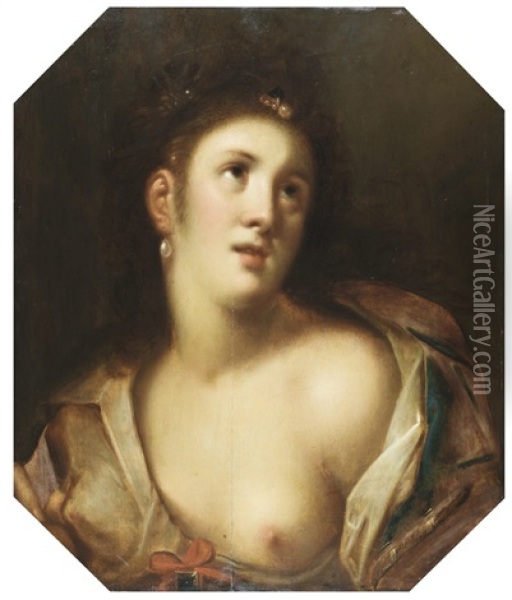 Venus, Or A Young Woman En Deshabille Oil Painting - Gortzius Geldorp
