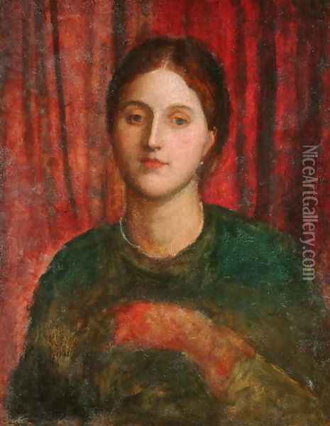 Portrait of a Lady Oil Painting - George Frederick Watts