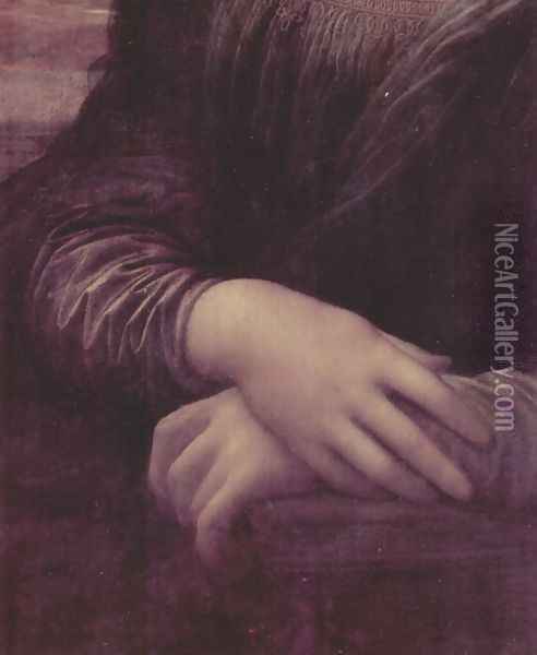 Mona Lisa (detail) 2 Oil Painting - Leonardo Da Vinci
