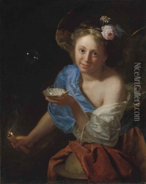 An Allegory Of Fortune Oil Painting - Godfried Schalcken