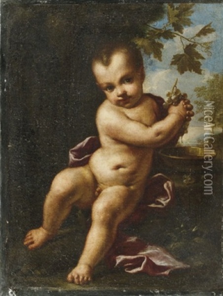 Allegoria Dell'autunno Oil Painting - Antonio Mercurio Amorosi
