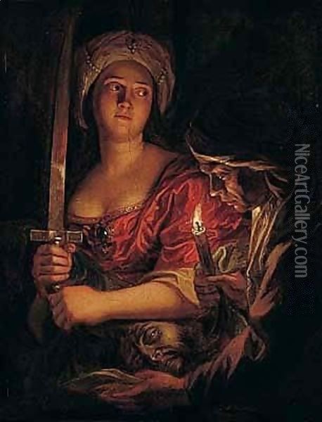 Judith And Holofernes Oil Painting - Antoine Coypel