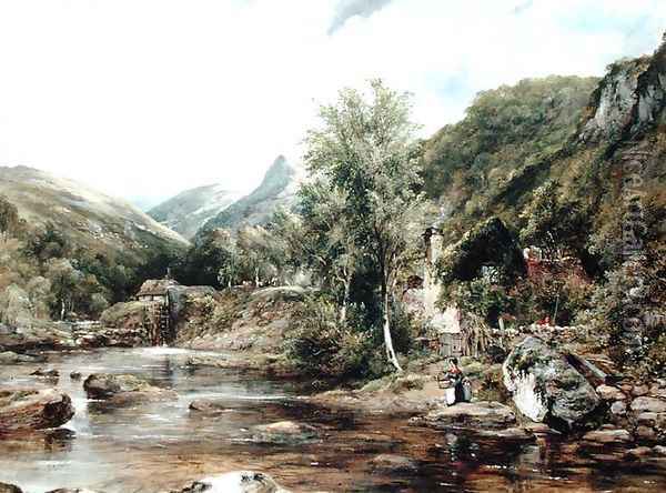 Pandy Mill, Bettys-y-Coed Oil Painting - Frederick Waters Watts