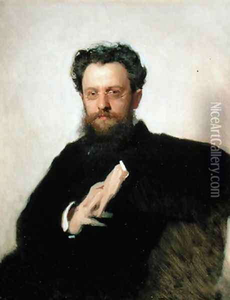 Portrait of Professor A. Prachov (1846-1916), 1879 Oil Painting - Ivan Nikolaevich Kramskoy