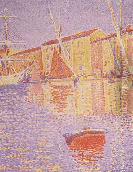 Buoy, Port of St. Tropez, 1894 Oil Painting - Paul Signac