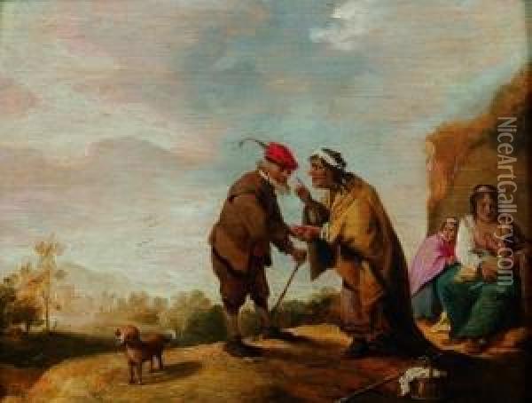 La Diseuse De Bonne Aventure Oil Painting - Abraham Teniers