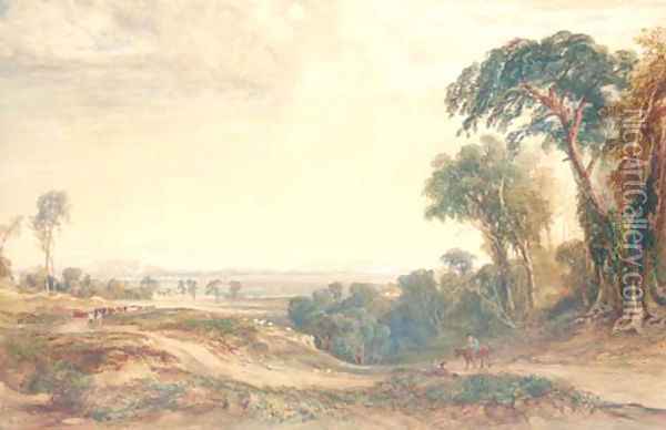 The Vale of Neath Oil Painting - Anthony Vandyke Copley Fielding