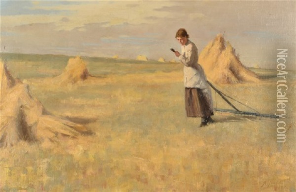 The Gleaner Oil Painting - Alexander Mann