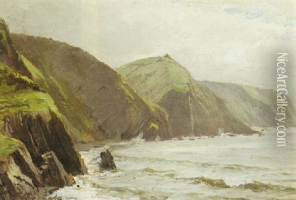 Clovelly, Devon Oil Painting - William Trost Richards