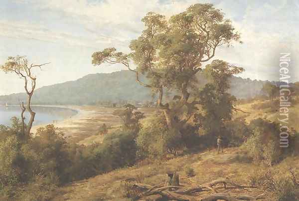 Mount Martha, from Dromana's Hill Oil Painting - Louis Buvelot