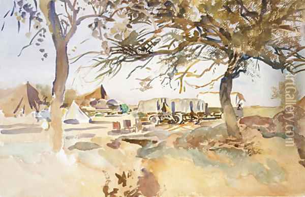Military Camp 1918 Oil Painting - John Singer Sargent