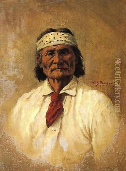 Geronimo Oil Painting - Edgar Samuel Paxson
