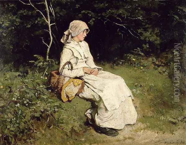 Resting by the Way Oil Painting - Frank Holl
