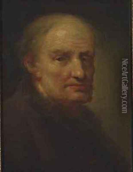Head of an Old Man Oil Painting - Balthasar Denner