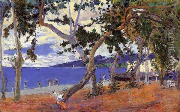 By The Seashore Oil Painting - Paul Gauguin