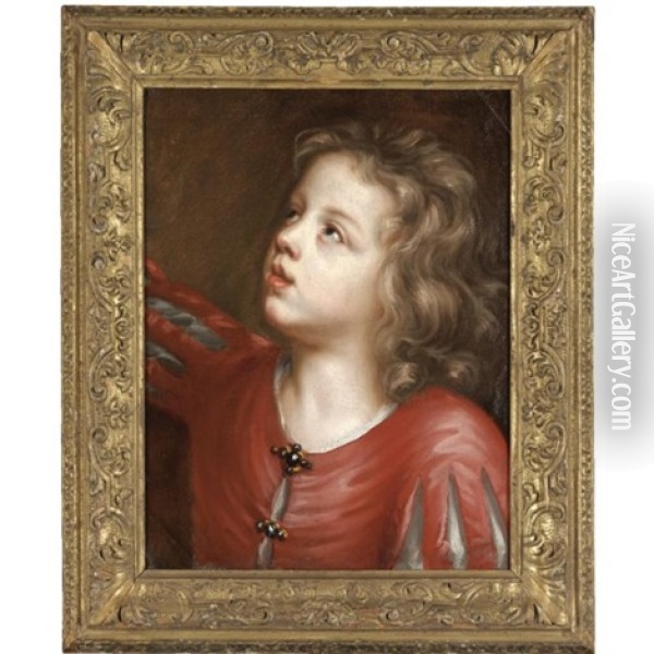 Portrait Of The Artist's Son, Batholomew Beale Oil Painting - Mary Beale