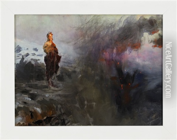 The Temptation Of Christ Oil Painting - Ilya Repin