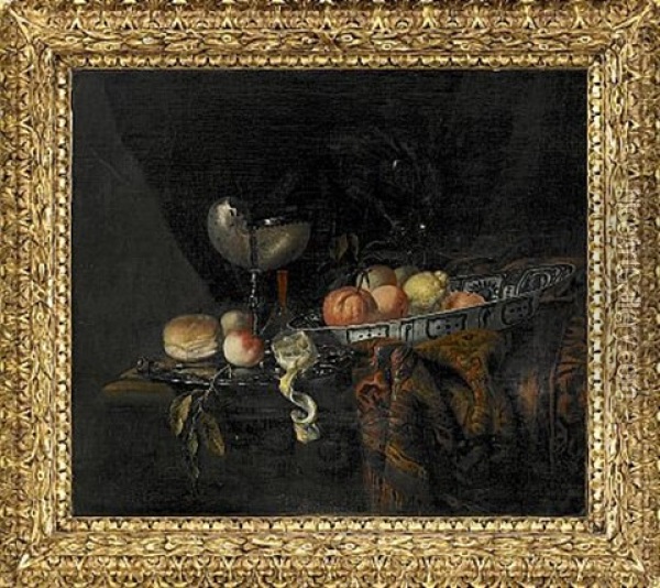 Stilleben Med Apelsiner, Persikor Och Citron Oil Painting - Juriaen van Streeck