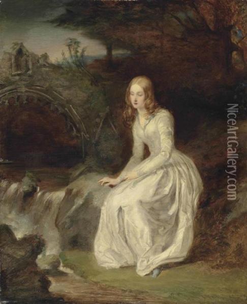 Meditation Oil Painting - William Powell Frith