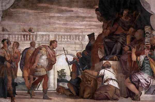 St Sebastian Reproving Diocletian Oil Painting - Paolo Veronese (Caliari)