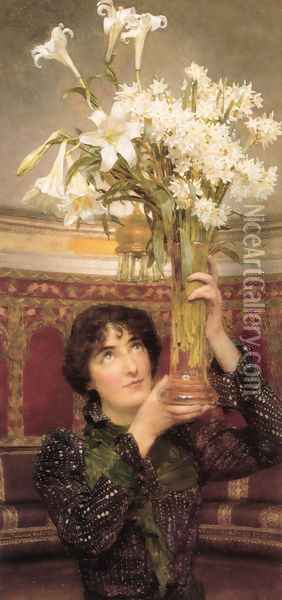 Flag Of Truce Oil Painting - Sir Lawrence Alma-Tadema