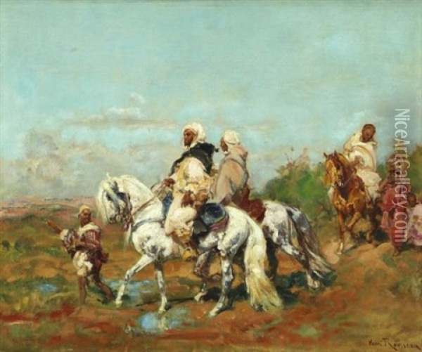 La Chevauchee Oil Painting - Henri Emilien Rousseau