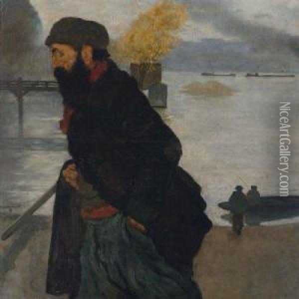 L'ouvrier De La Seine Oil Painting - Henri-Jacques Evenepoel