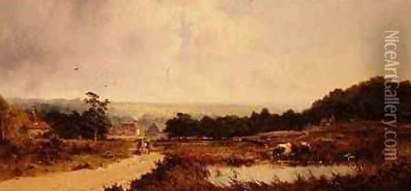 Pynford Near Surrey Oil Painting - Edmund John Niemann, Snr.