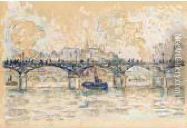 L'ile De La Cite, Paris Oil Painting - Paul Signac