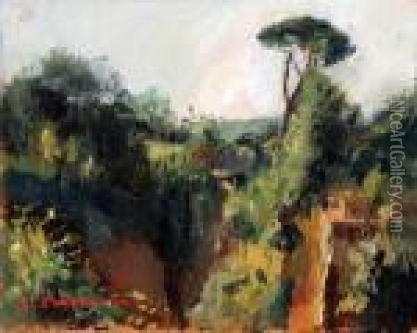 Paesaggio Oil Painting - Luigi Crisconio