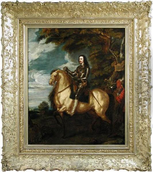 Charles I On Horseback Oil Painting - Sir Anthony Van Dyck