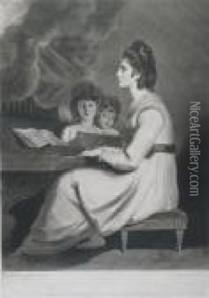 Mrs Sheridan Oil Painting - Sir Joshua Reynolds