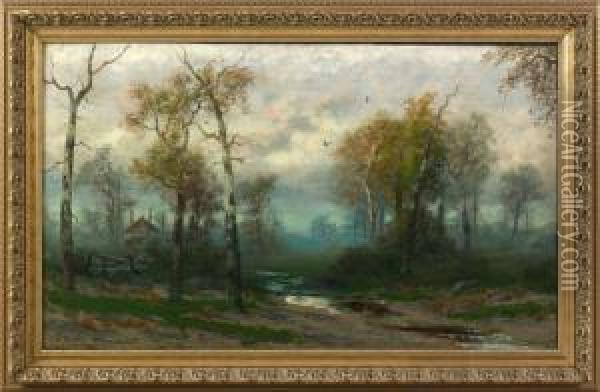 Spring Landscape Oil Painting - Christopher H. Shearer