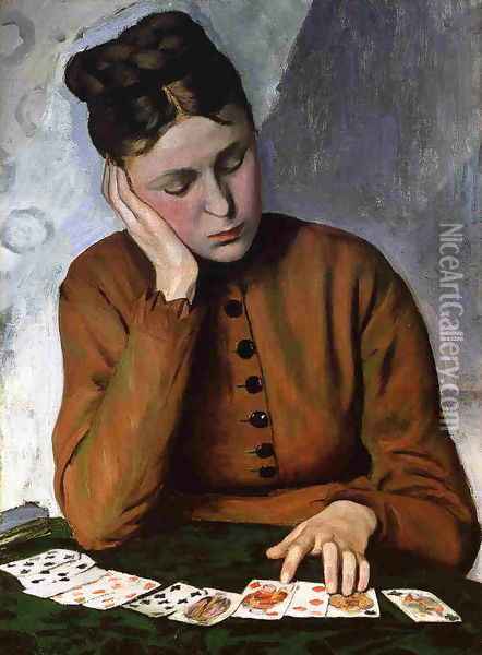 The Fortune Teller Oil Painting - Jean Frederic Bazille