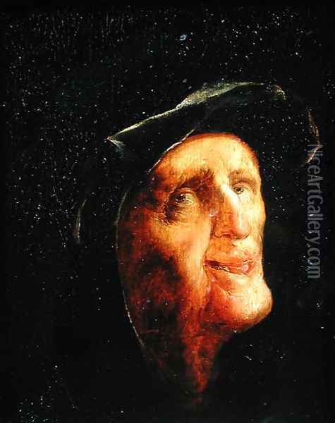 A Woman Laughing Oil Painting - Jan van de Venne