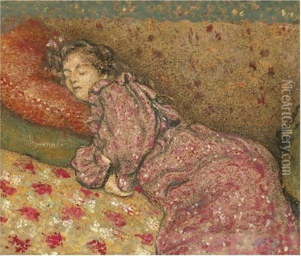 Endormie Oil Painting - Georges Lemmen