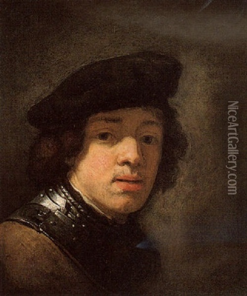 A Portrait Of A Young Man Oil Painting -  Rembrandt van Rijn