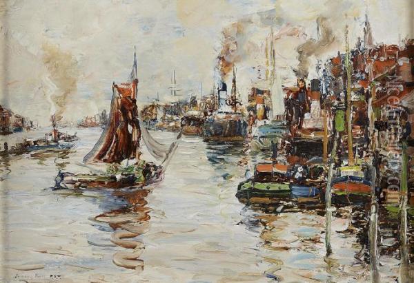 The Thames Oil Painting - James Kay